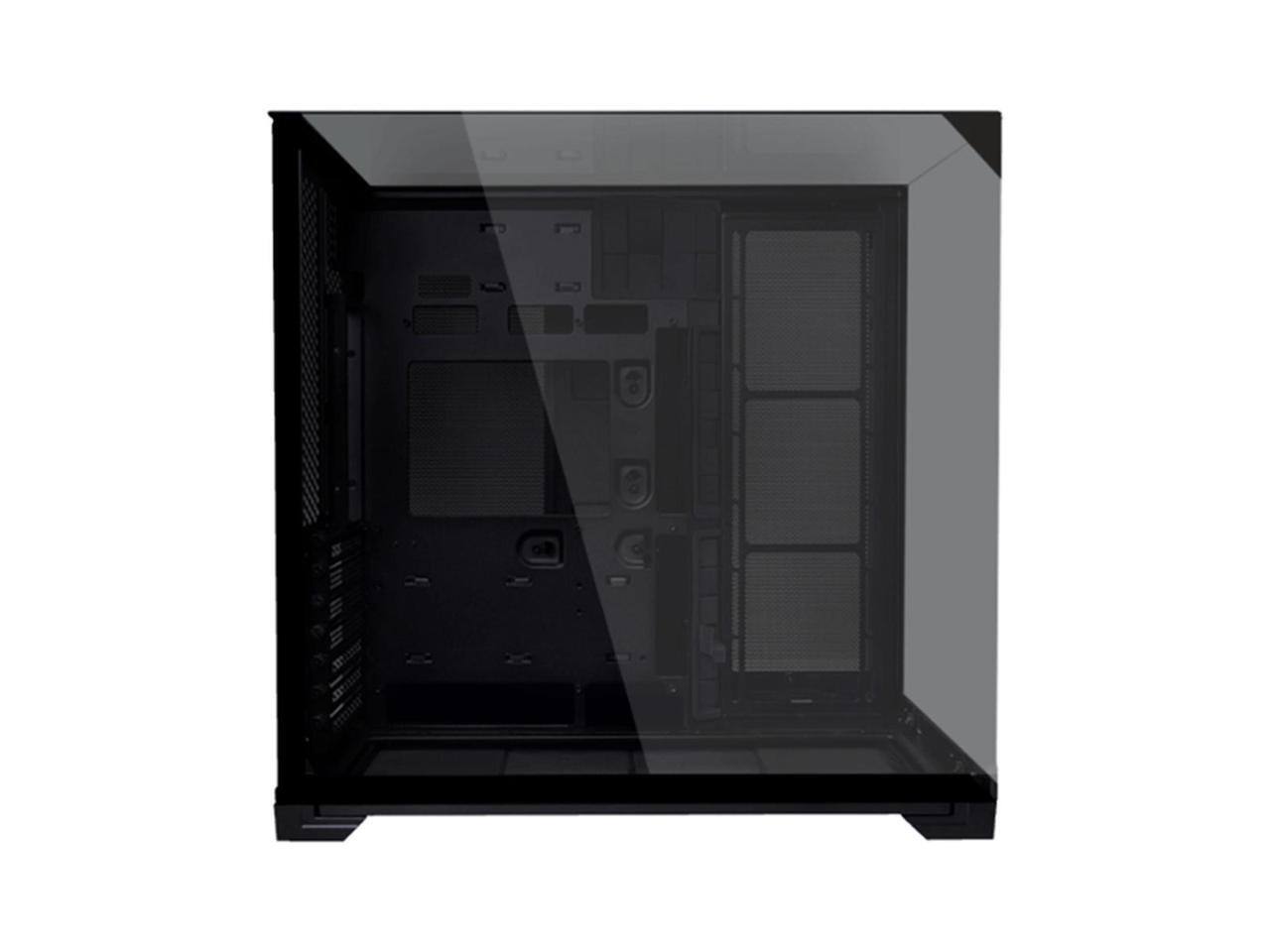 Alt View 10. Lian Li - LIAN LI O11 vision compact black  color Aluminum / Steel / Tempered Glass ATX Mid Tower computer Case ----O11VPX - black.