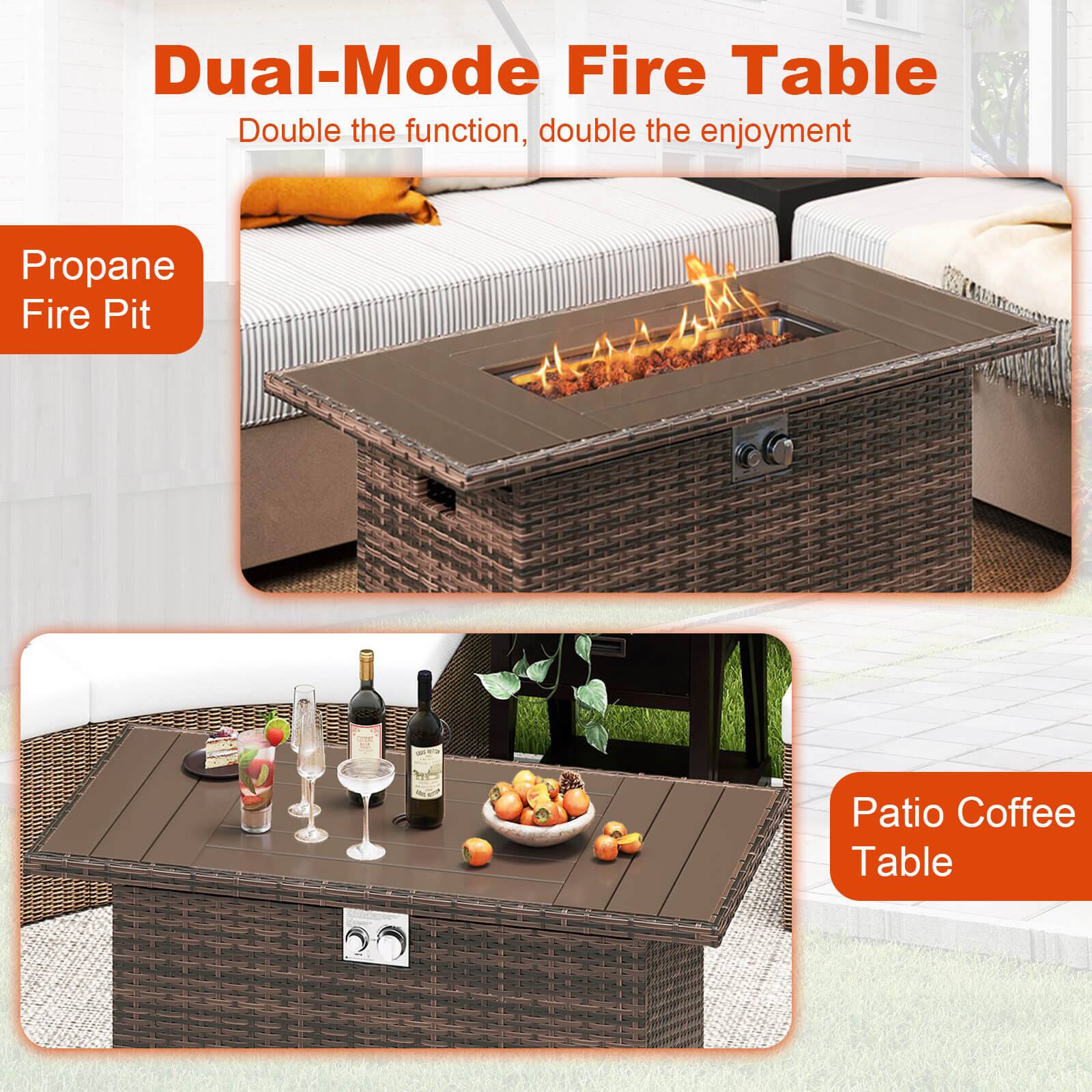 Dual-Mode Fire Table  
Double the function, double the enjoyment  

Propane Fire Pit  

Patio Coffee Table