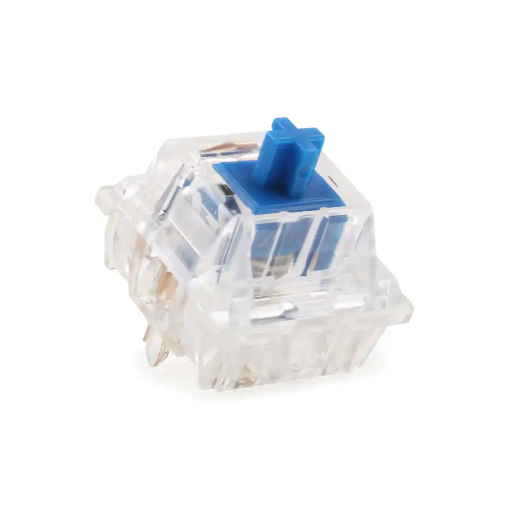 Front. Pro Link Techs - Transparent Blue Gold Plated Spring - Clear.