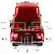 Left Zoom. QFX - Retro Classic Truck Portable Bluetooth Speaker with Bass Radiator and LED Lights - Red.
