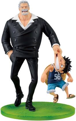 Bandai - Ichibansho - One Piece - Revible Moment - Monkey D.Luffy & Monkey D.Garp (Road to Down) Figure - Collectibles - Multicolor