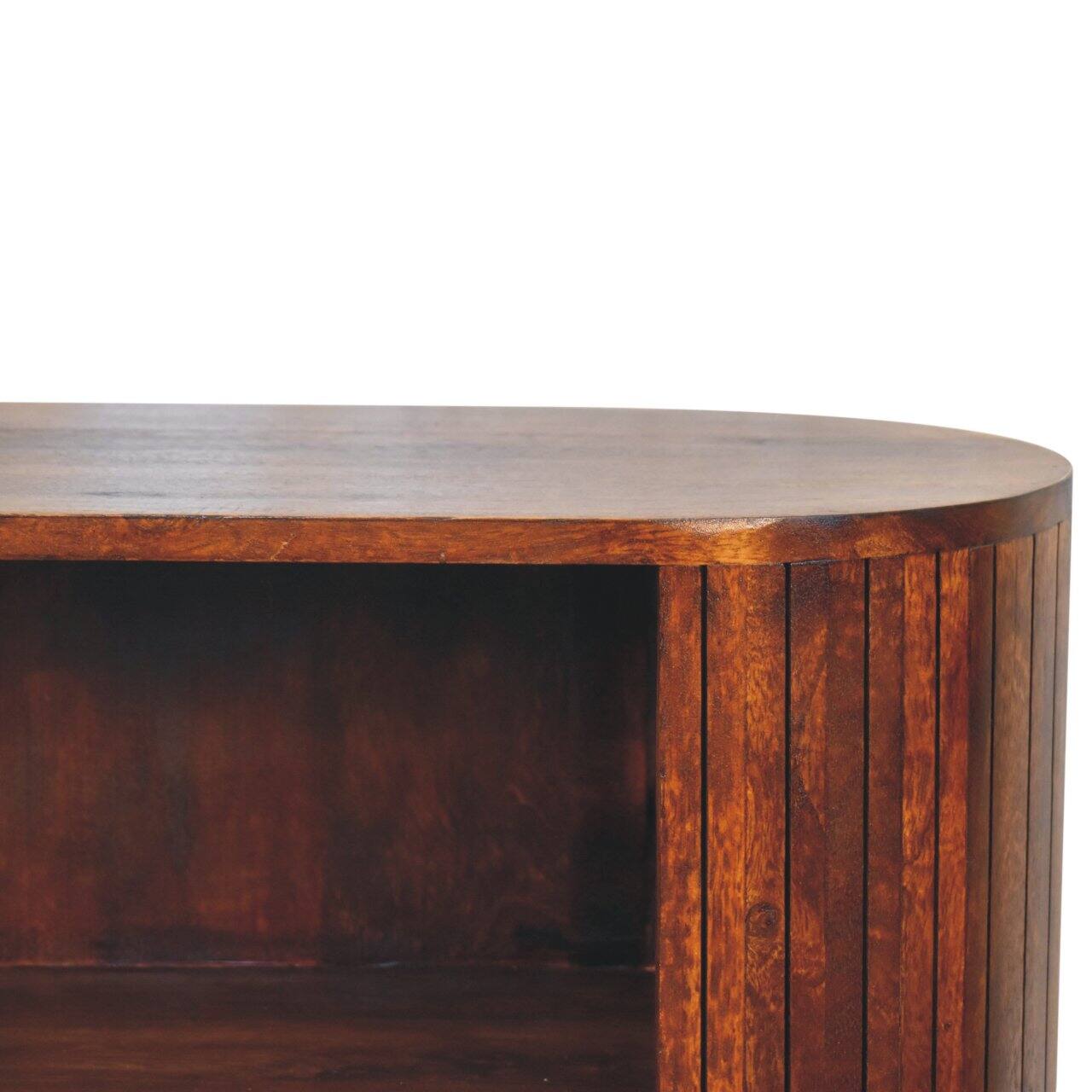 Alt View 1. Artisan Furniture - Artisan Furniture Solid Wood Cortez Chestnut Open Cabinet, Brown - Brown.