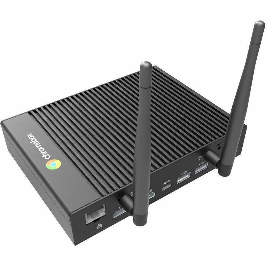 Alt View 2. AOpen - AOPEN Chromebox Mini 2 - AI Ready  Included - Intel Celeron N4500 - Fanless - Ventless - 8 GB RAM - 32 GB eMMC - Black.