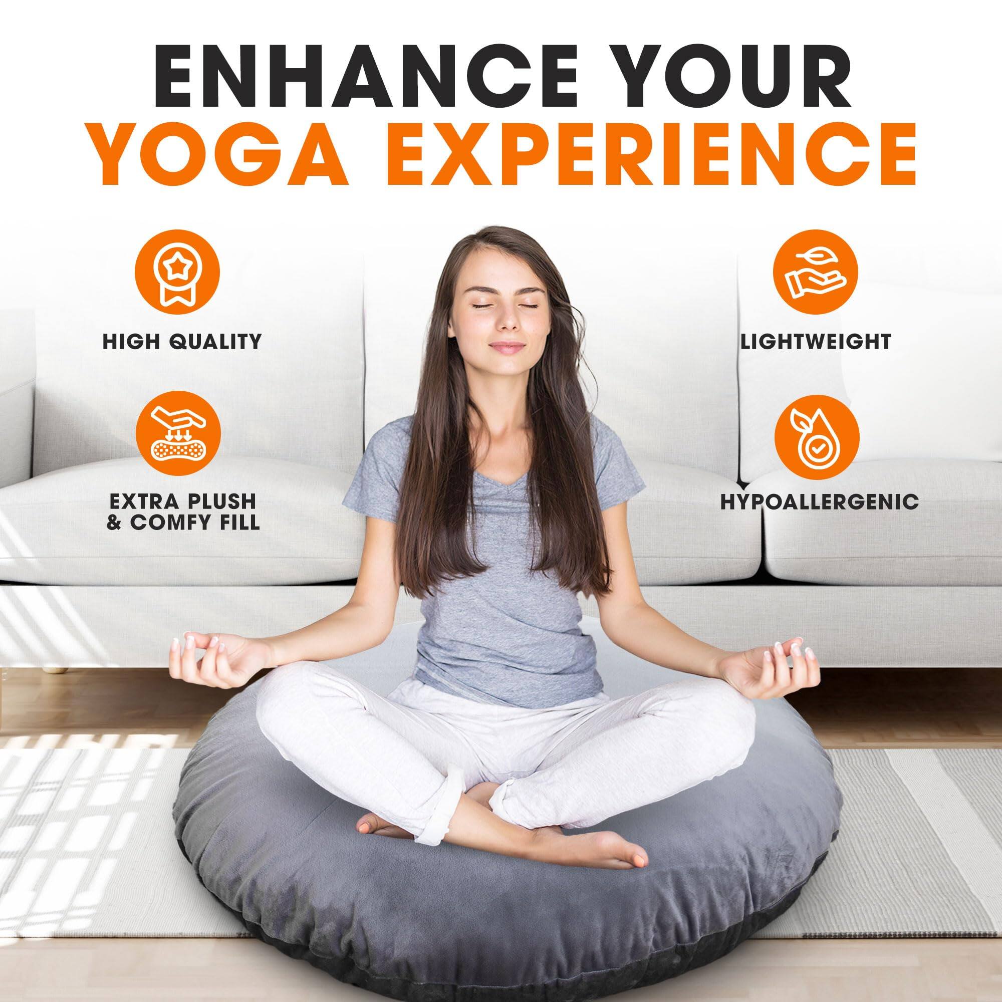 ENHANCE YOUR YOGA EXPERIENCE

HIGH QUALITY

LIGHTWEIGHT

EXTRA PLUSH & COMFY FILL

HYPOALLERGENIC