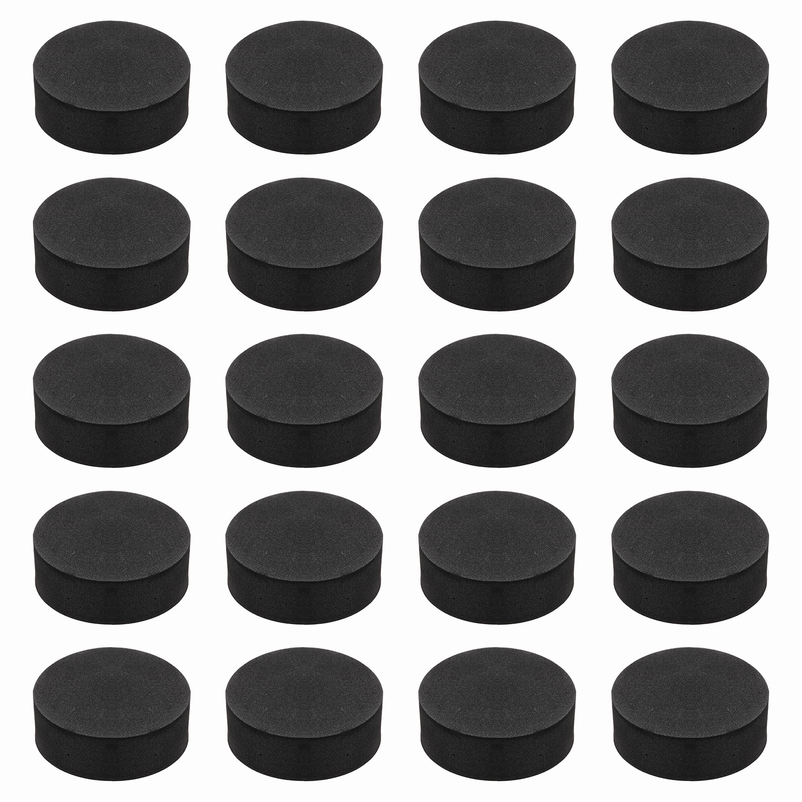 Unique Bargains - Single Sided Speaker Isolation Pads 55x20mm Round EVA Acoustic Foam Anti-Vibration Feet for Speaker Subwoofer, 32pcs - Black price history on PriceWatchPro