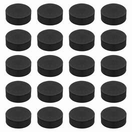 Unique Bargains - Single Sided Speaker Isolation Pads 55x20mm Round EVA Acoustic Foam Anti-Vibration Feet for Speaker Subwoofer, 32pcs - Black