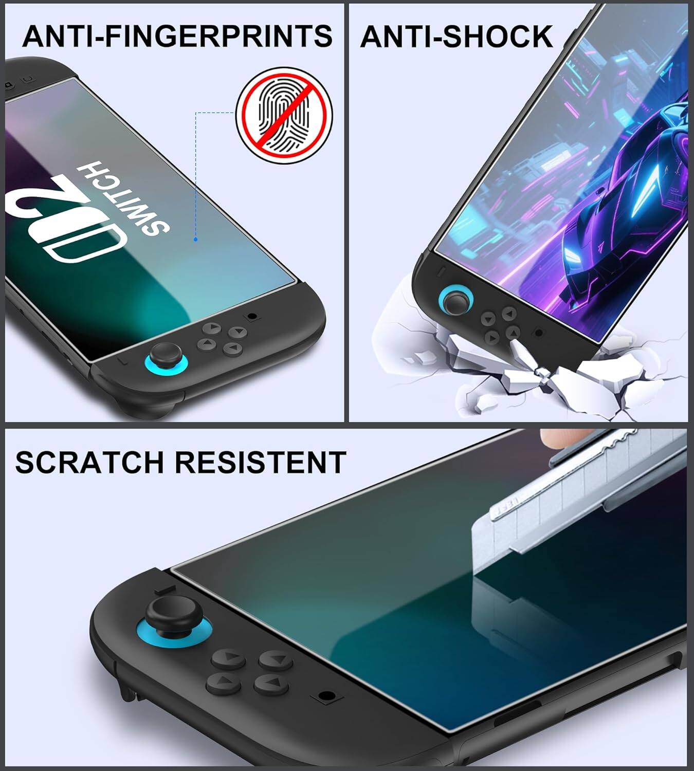 ANTI-FINGERPRINTS  
ANTI-SHOCK  
SCRATCH RESISTANT