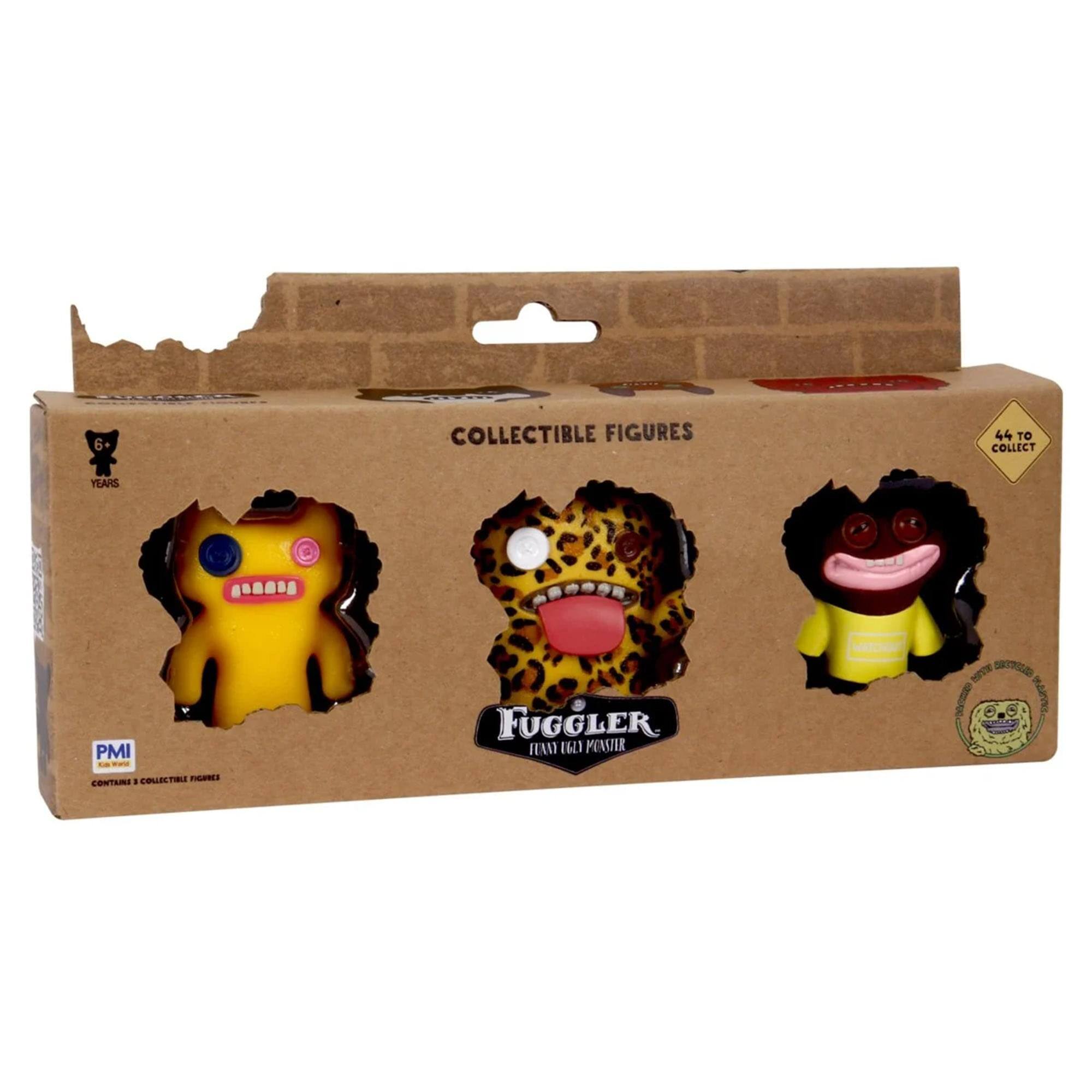 6 COLLECTIBLE FIGURES  
44 TO COLLECT  
COLLECTIBLE FIGURES  
FUGGLER  
FUNKO GELLI PONZIR  
PMI  
CONTAINS 3 COLLECTIBLE FIGURES  
6+ YEARS