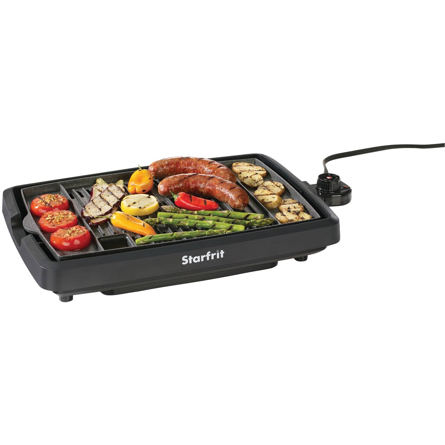 Alt View 6. THE ROCK by Starfrit - The Rock By Starfrit 024414-003-0000 Indoor Smokeless Electric Bbq Grill - black.
