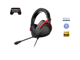 ASUS - ROG Delta S Core Gaming Headset (Lightweight, 7.1 Sound, 50mm Drivers, Discord Mic, 3.5mm) - Black - Red