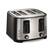 Front. Hamilton Beach - Hamilton Beach Extra-Wide-Slot 4 Slice Toaster - BLACK.