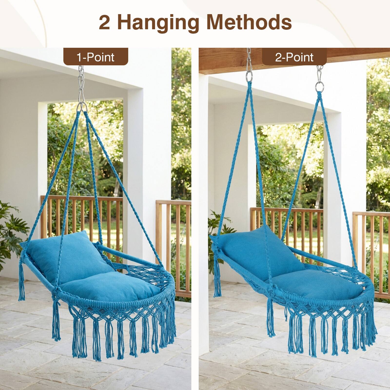 2 Hanging Methods  
1-Point  
2-Point