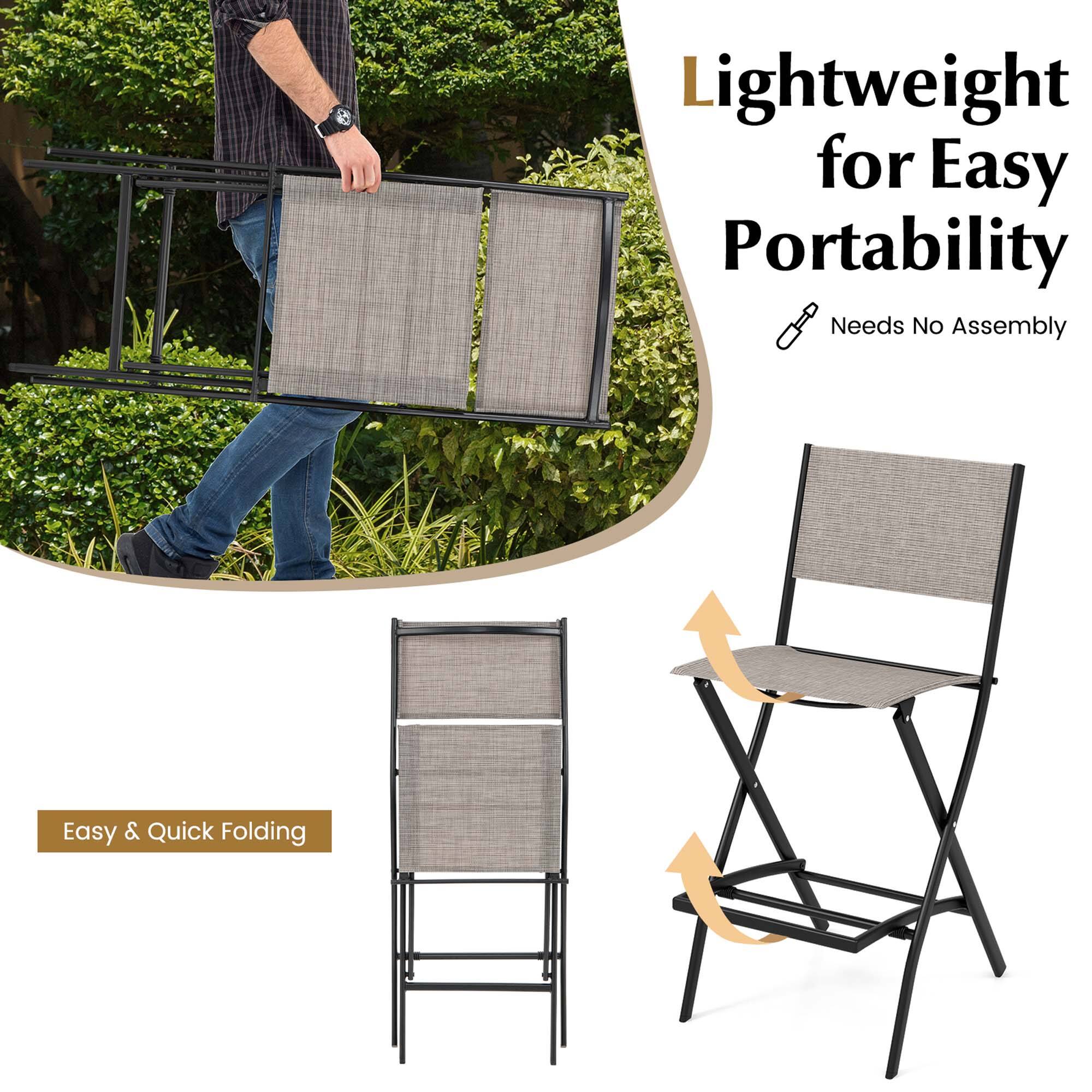 Lightweight for Easy Portability  
Needs No Assembly  

Easy & Quick Folding