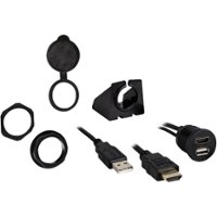 Install Bay - HDMI/USB Pass Through Extension - Black - Front_Zoom