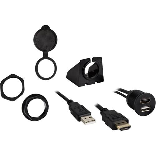 Metra - Install Bay HDMI/USB Pass Through Extension - Black