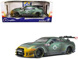 Solido - 2022 Nissan GT-R (R35) RHD (Right Hand Drive) Liberty Walk 2.0 Body Kit "Army Fighter" "Competition" Series 1/18 - Multi