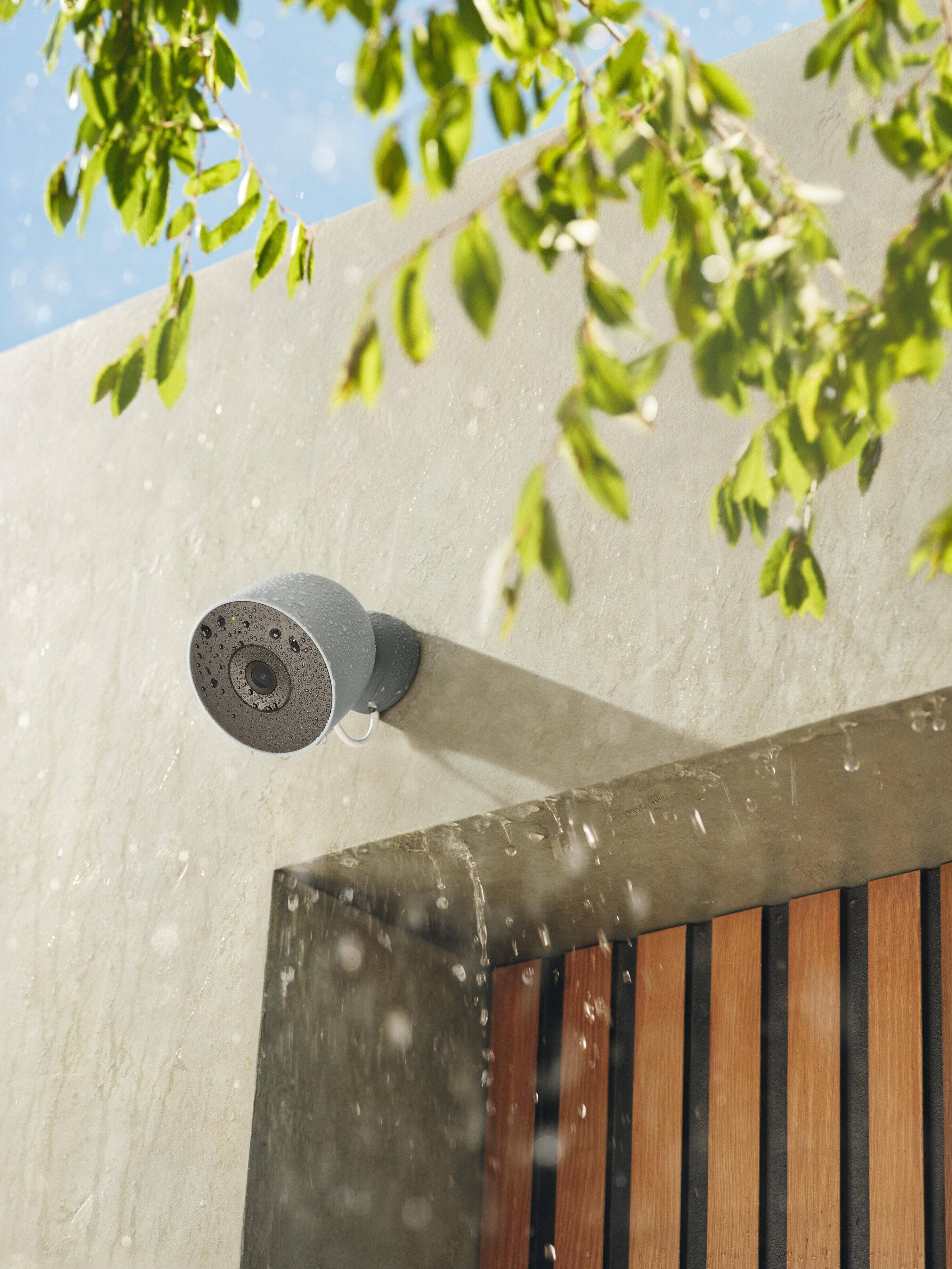 Alt View 17. Google - Nest Cam Outdoor (wired, 2nd gen) - 2K Video and Gemini - 1-Pack - Hazel.