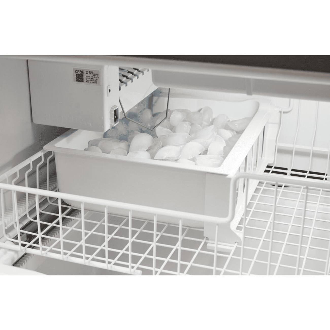 Alt View 5. Maytag - 33 in. Wide 22 cu. ft. French Door Refrigerator with Water Dispenser - Fingerprint Resistant Stainless Steel.