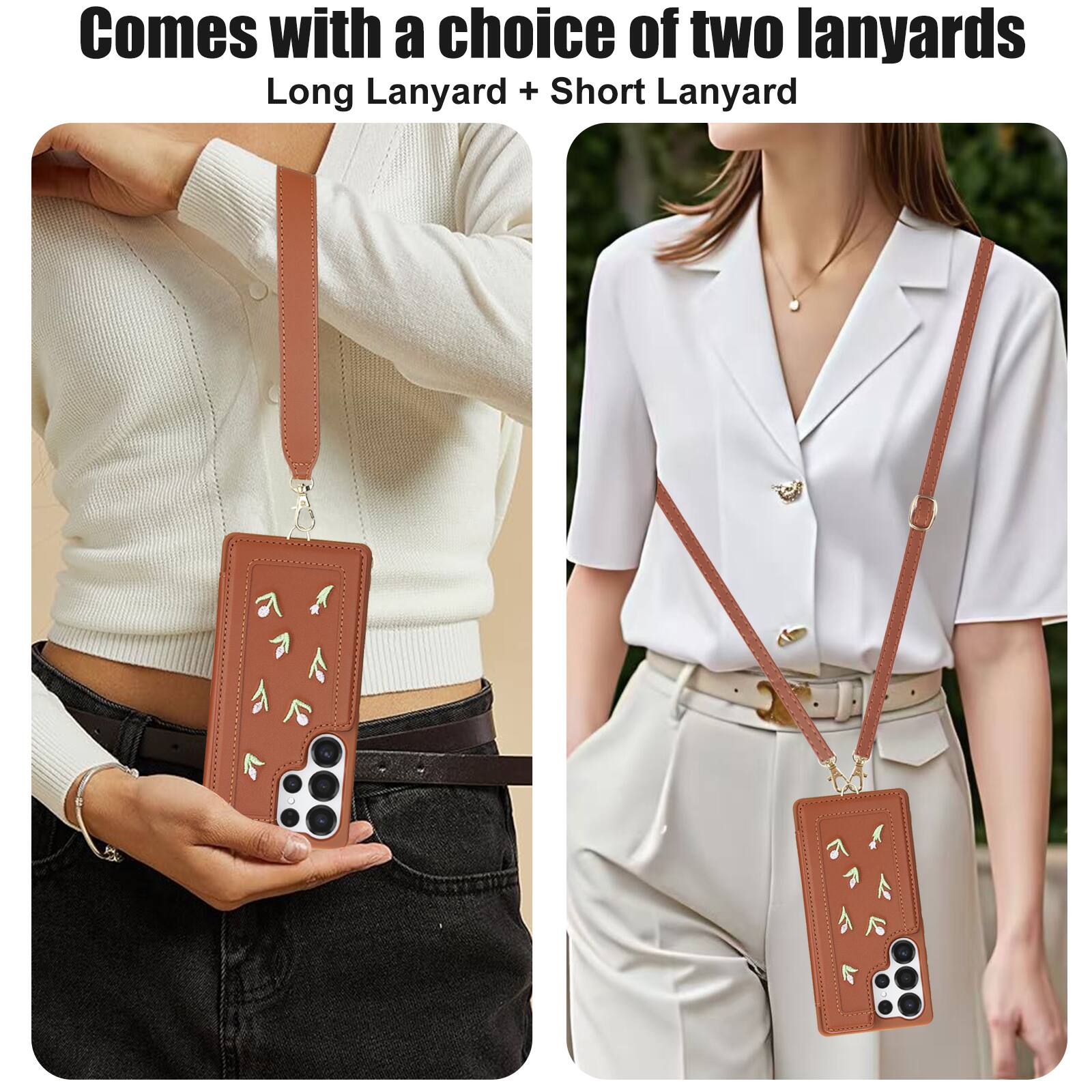 Comes with a choice of two lanyards: Long Lanyard + Short Lanyard