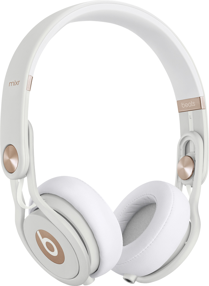 Beats Dr. Dre Beats Mixr On-Ear Headphones White/Rose Gold MHF52/A - Best Buy