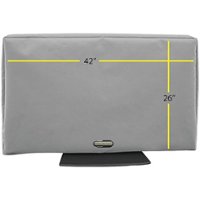 Solaire - Outdoor TV Cover for Most Flat-Panel TVs up to 42" - Gray - Front_Zoom