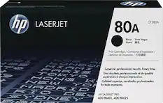 Front. HP - 80A Toner Cartridge - Black.