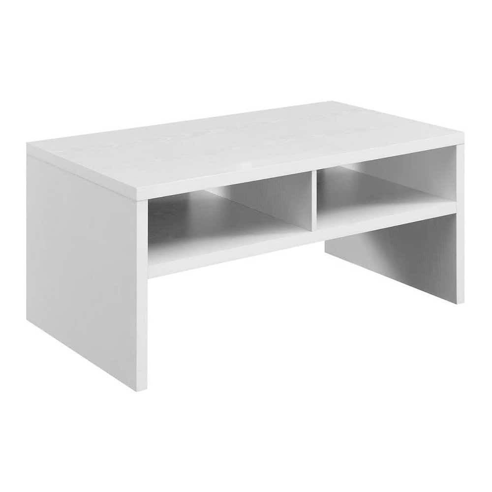 Convenience Concepts - Northfield Admiral Deluxe Coffee Table with Shelves - White