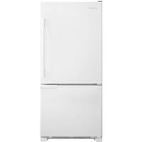Amana - 18.7 Cu. Ft. Bottom-Freezer Refrigerator - White - Front_Standard