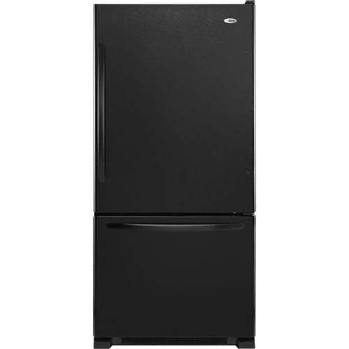 Amana - 22.1 Cu. Ft. Bottom-Freezer Refrigerator - Black