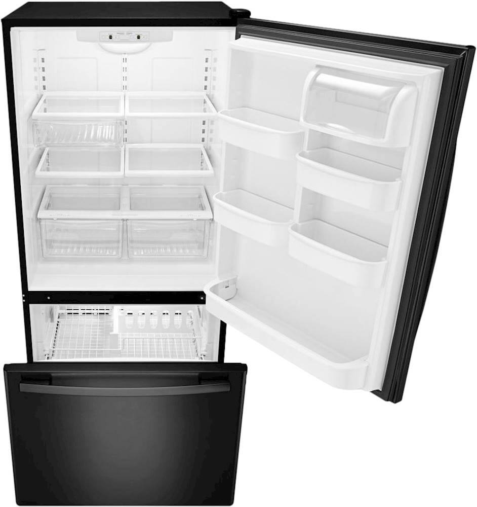 Alt View 11. Amana - 22.1 Cu. Ft. Bottom-Freezer Refrigerator - Black.