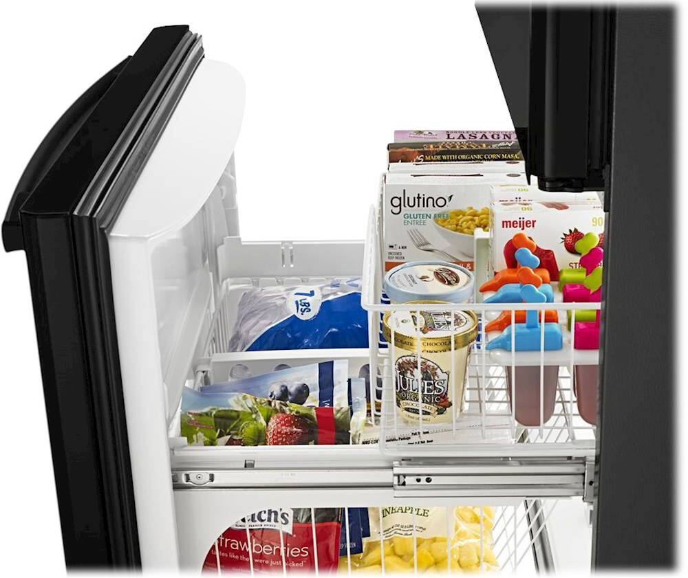 Alt View 14. Amana - 22.1 Cu. Ft. Bottom-Freezer Refrigerator - Black.