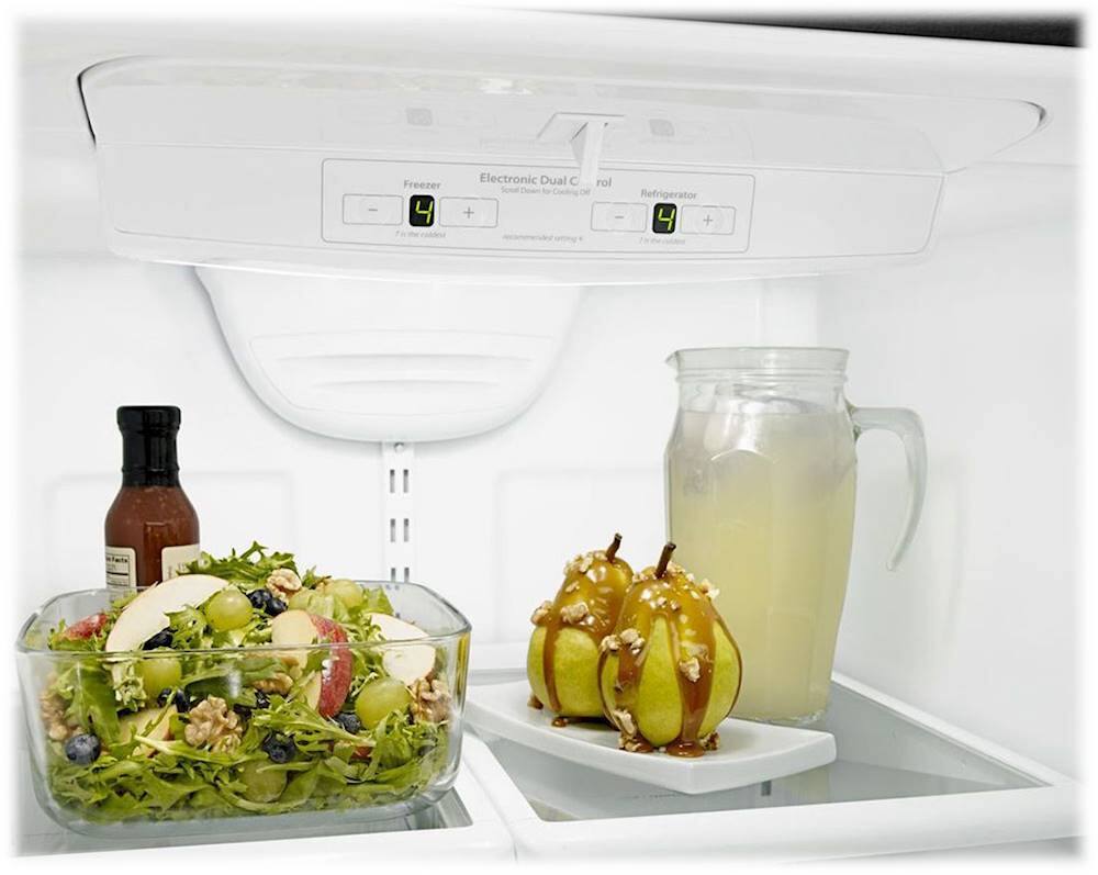 Alt View 15. Amana - 22.1 Cu. Ft. Bottom-Freezer Refrigerator - Black.