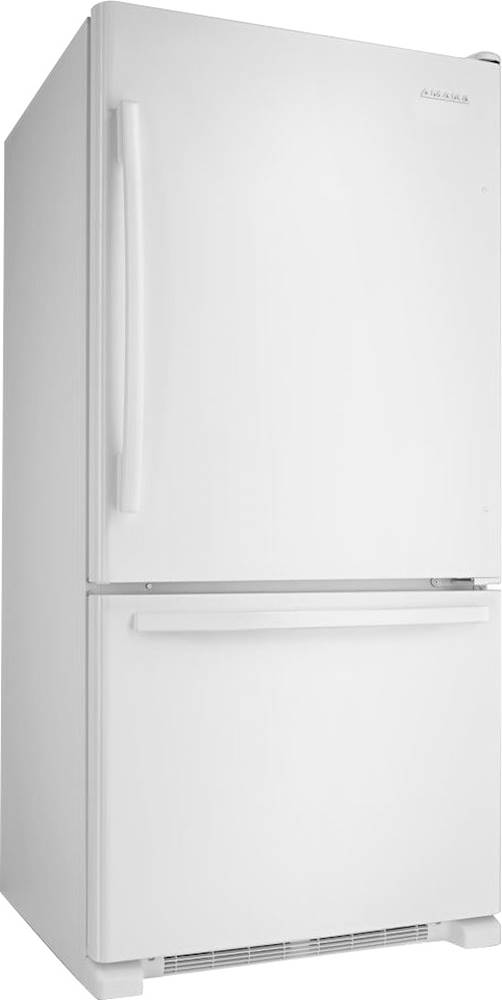 Angle View: Amana - 22.1 Cu. Ft. Bottom-Freezer Refrigerator - White