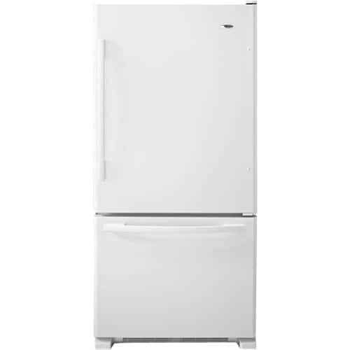 Amana - 22.1 Cu. Ft. Bottom-Freezer Refrigerator - White - Front_Zoom