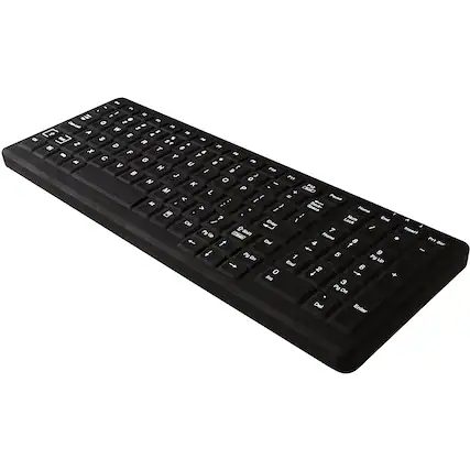 Front. TG3 Electronics - CK103S Keyboard - Black.