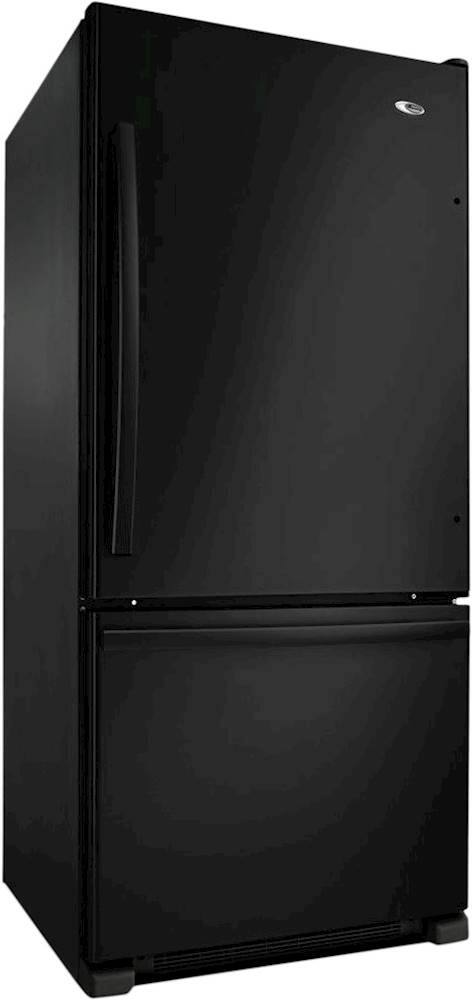 Angle. Amana - 18.5 Cu. Ft. Bottom-Freezer Refrigerator - Black.