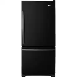 Amana - 18.5 Cu. Ft. Bottom-Freezer Refrigerator - Black