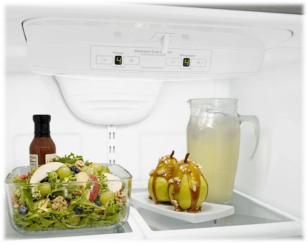 Alt View 14. Amana - 18.5 Cu. Ft. Bottom-Freezer Refrigerator - Black.