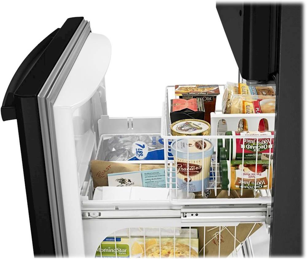 Alt View 15. Amana - 18.5 Cu. Ft. Bottom-Freezer Refrigerator - Black.