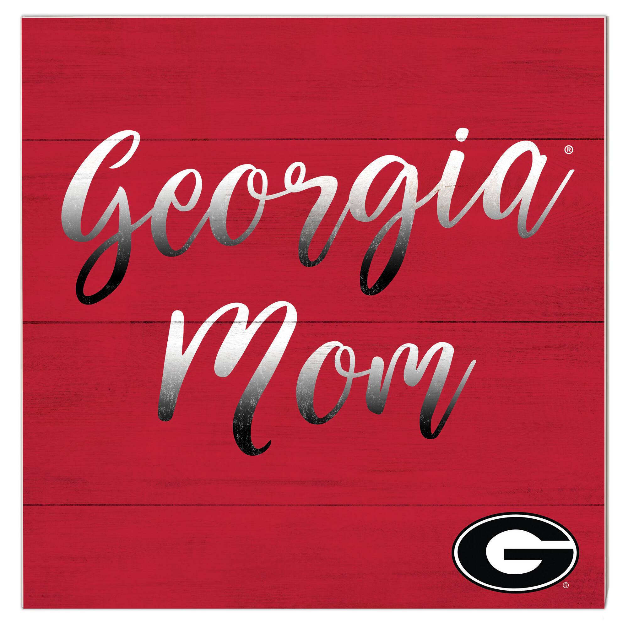 Georgia Bulldogs 10'' x 10'' Mom Plaque