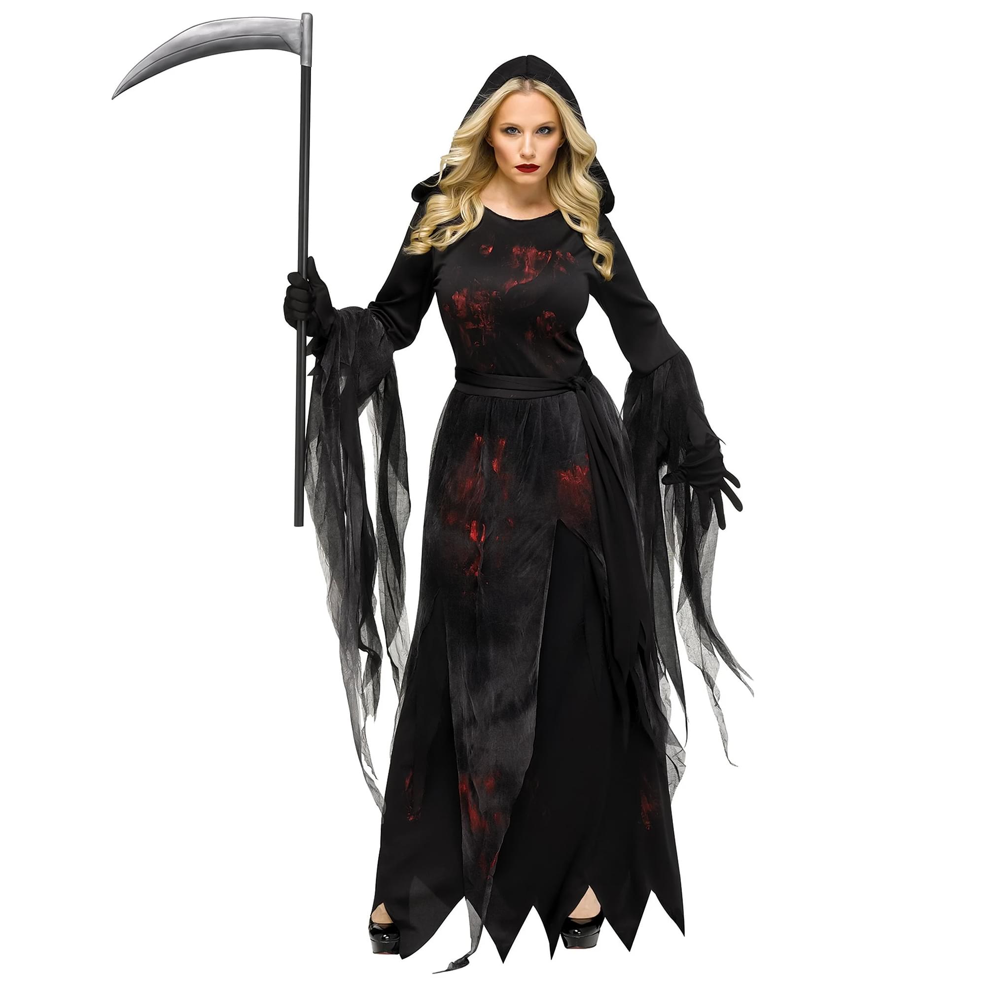 Front. Funworld - Womens Soulless Reaper Costume M/L - Multi-Colored.