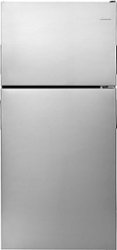 Amana - 18 Cu. Ft. Top-Freezer Refrigerator - Silver - Front_Zoom
