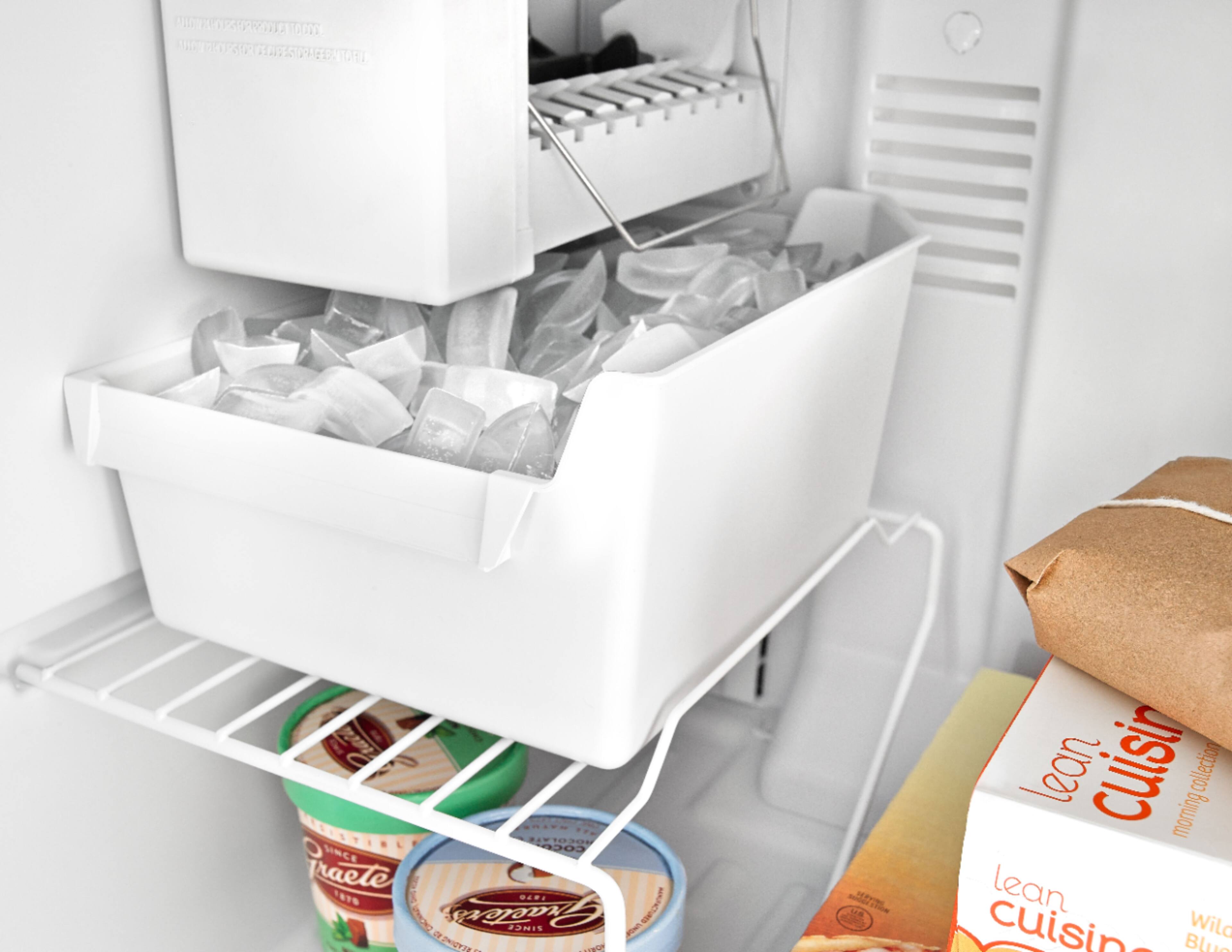 Alt View 13. Amana - 18 Cu. Ft. Top-Freezer Refrigerator - Stainless Steel.
