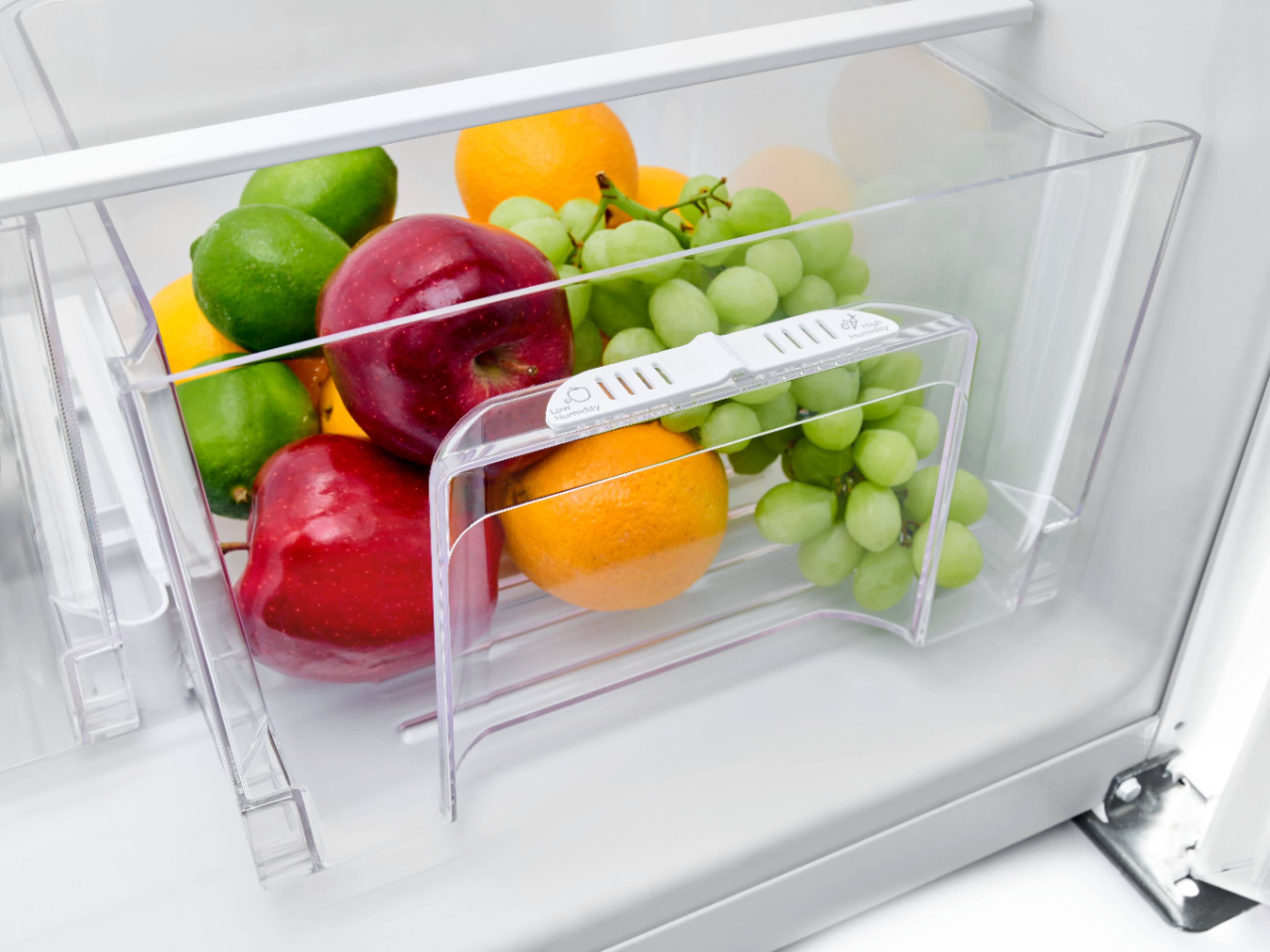 Alt View 14. Amana - 18 Cu. Ft. Top-Freezer Refrigerator - Stainless Steel.