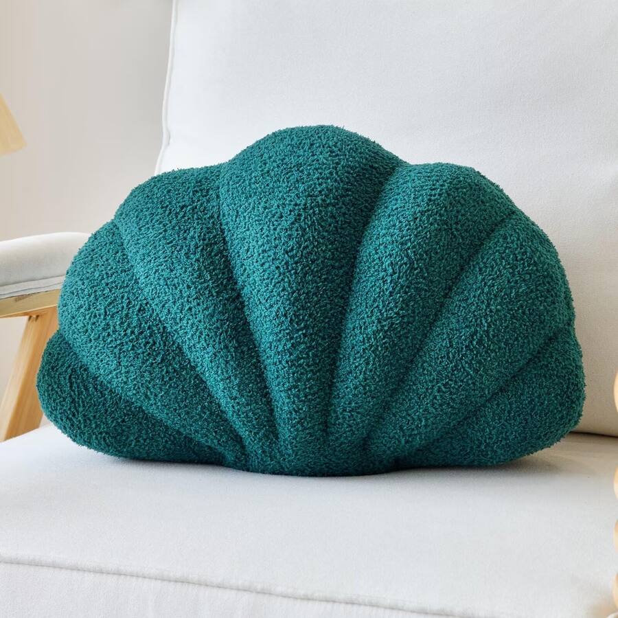 Paradigms Interiors Seashell Throw Pillows Shell Shaped Soft Home ...