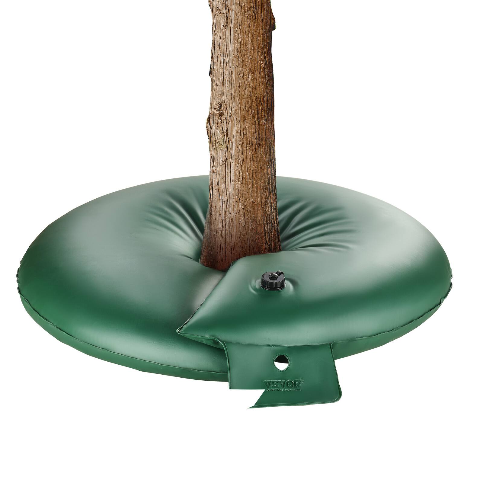 Alt View 5. VEVOR - Tree Watering Rings, 4 Pcs 20 Gallons Tree Watering Bags, 6-9 Hours Slow Release, Refillable Planting Water Bags - Green.