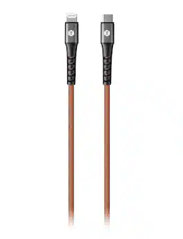 ToughTested - USB-C to Lightning Cable 8FT Fast Charging Braided Cord, Durable ArmorWeave Design, High Speed Charge & Sync