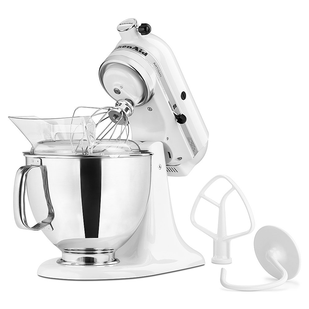  KitchenAid Artisan Series 5 Quart Tilt Head Stand Mixer with  Pouring Shield KSM150PS, White: Electric Stand Mixers: Home & Kitchen
