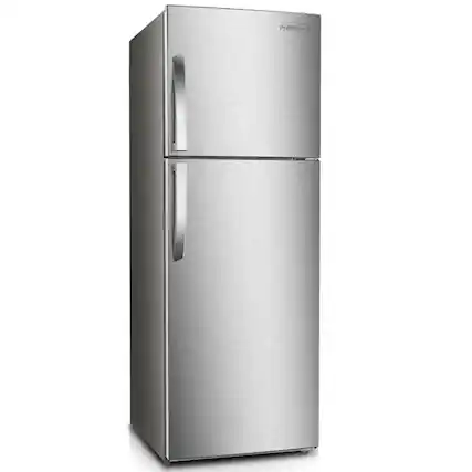 Front. Premium Levella - 7.0 CuFt Top Freezer Frost-Free Refrigerator in Stainless Steel - Stainless Steel.