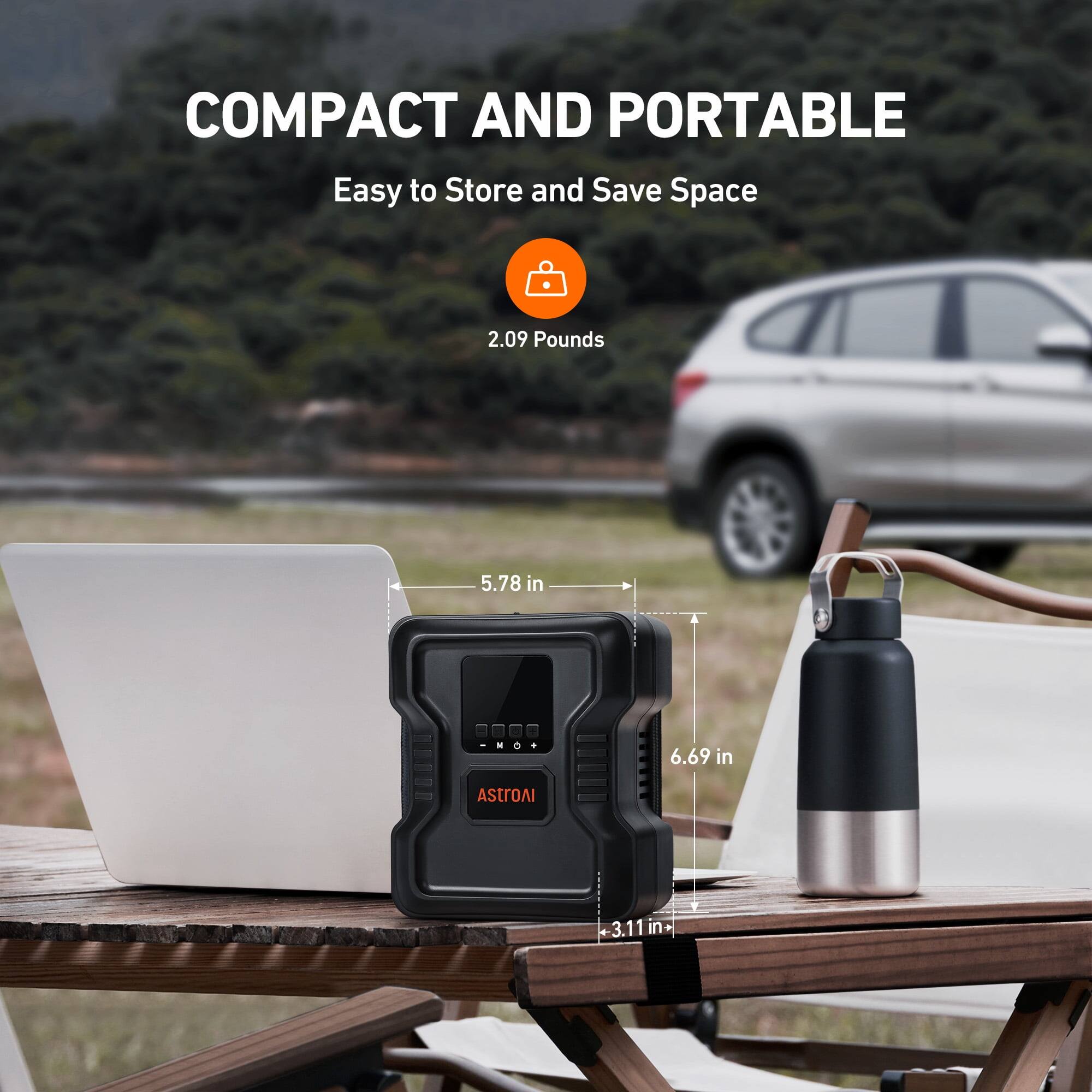 COMPACT AND PORTABLE
Easy to Store and Save Space
2.09 Pounds
5.78 in
6.69 in
3.11 in
AStroAI